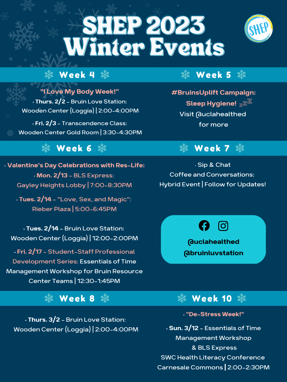 SHEP Winter Events 