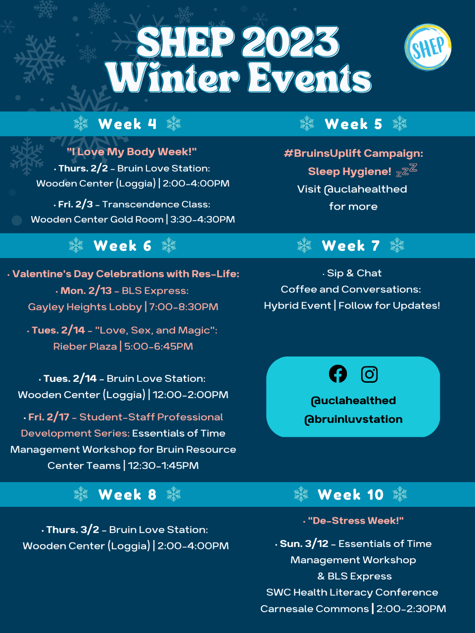 SHEP Winter Events