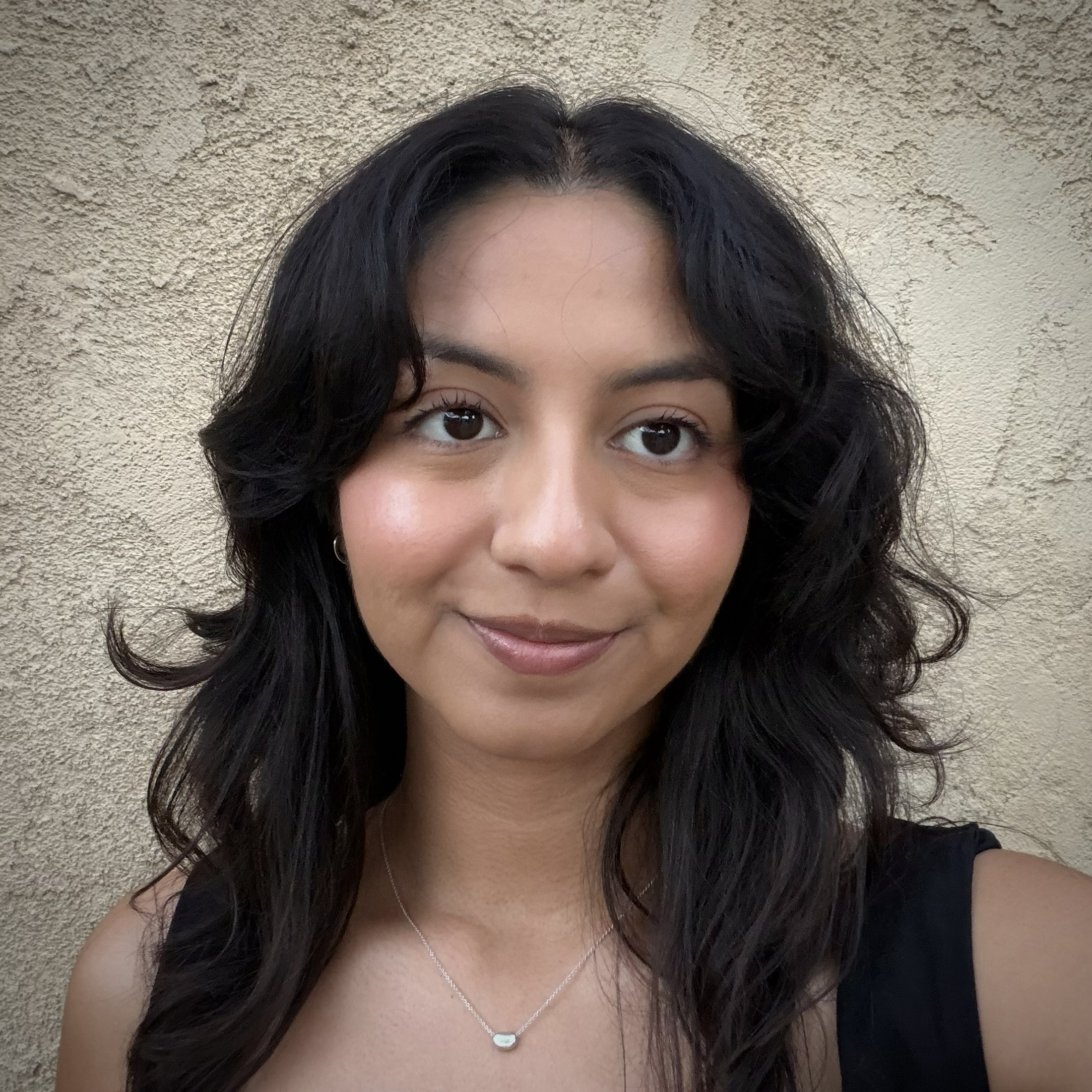 Female with long black hair